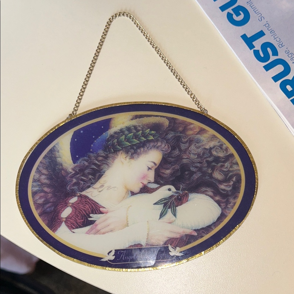 Angel and Dove Hanging Sun catcher